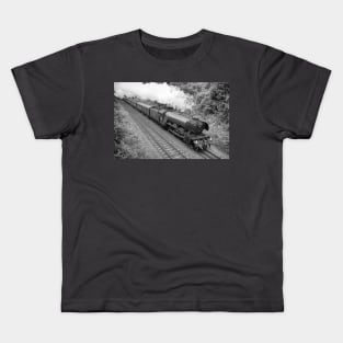 The Flying Scotsman - Black and White Kids T-Shirt